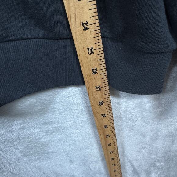 Z Supply NEW Women Sweatshirt L Black Crewneck Wine Cheese Club Pullover Graphic - Picture 6 of 8